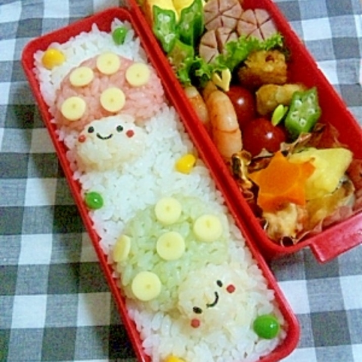 簡単キャラ弁☆きのこちゃんのお弁当♪